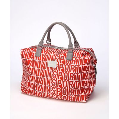 【25周年】 総柄ロゴボストンバッグ LANVIN ランバン シューズ収納袋付 25周年】 総柄ロゴボストンバッグ LANVIN ランバン シューズ収納袋付