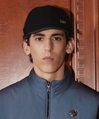 ＜LANVIN SPORT＞ランバン　スポール　ＬＡＮＶＩＮ　ＳＰＯＲＴ　ウール調ニードルストレッチキャップ（ＶＧ５ＦＣＰ０４Ｍ）