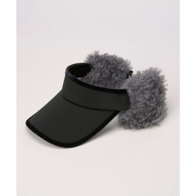 ＜LANVIN SPORT＞ランバン　スポール　ＬＡＮＶＩＮ　ＳＰＯＲＴ　サンバイザー【イヤーウォーマー取り外し可】（ＶＧ５ＦＣＰ５２Ｌ）