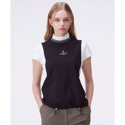 ＜LANVIN SPORT＞ランバン　スポール　ＬＡＮＶＩＮ　ＳＰＯＲＴ　モックネック半袖シャツ（ＶＧ５ＦＨＳ１１Ｌ）