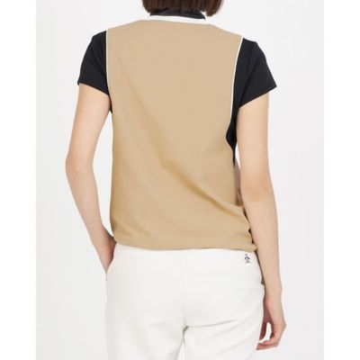 LANVIN SPORT ゴルフ モックネック半袖シャツ 36 ベージュ ランバン スポール LANVIN SPORT モックネック半袖シャツ