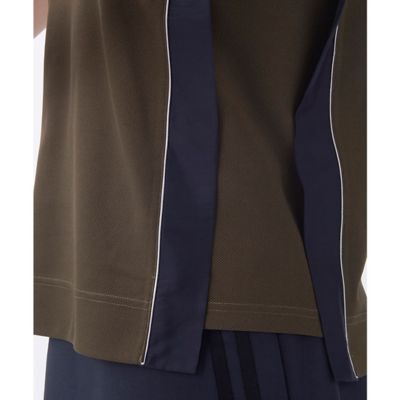 ランバン スポール LANVIN SPORT 異素材MIXノースリーブ