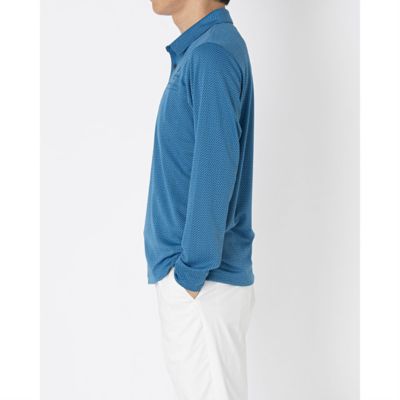 [新品未使用品] ランバンスポールメンズ長袖ポロシャツ LANVIN SPORT（ランバンスポール） 公式 ランバン スポール モノグラム