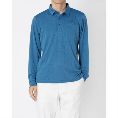 [新品未使用品] ランバンスポールメンズ長袖ポロシャツ LANVIN SPORT（ランバンスポール） 公式 ランバン スポール モノグラム