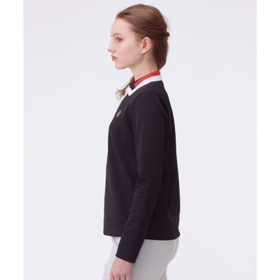 ランバンスポール レディースポロシャツ　リラックス　 size40 ランバン スポール LANVIN SPORT カノコダンボール長袖