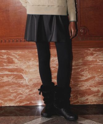 ランバン スポール LANVIN SPORT フェイクレザーフレア