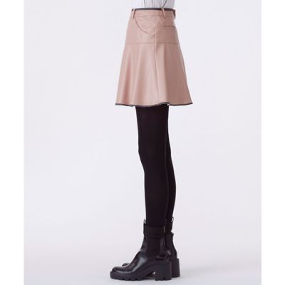 ランバン スポール LANVIN SPORT フェイクレザーフレア