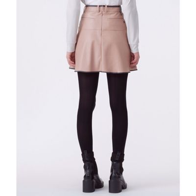 ランバン スポール LANVIN SPORT フェイクレザーフレア