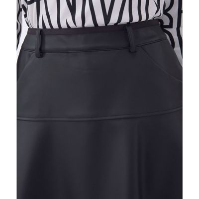 ランバン スポール LANVIN SPORT フェイクレザーフレア