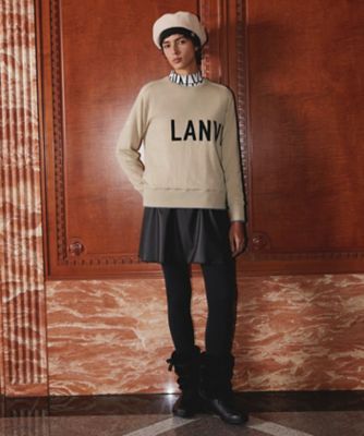 ランバン スポール LANVIN SPORT フェイクレザーフレア