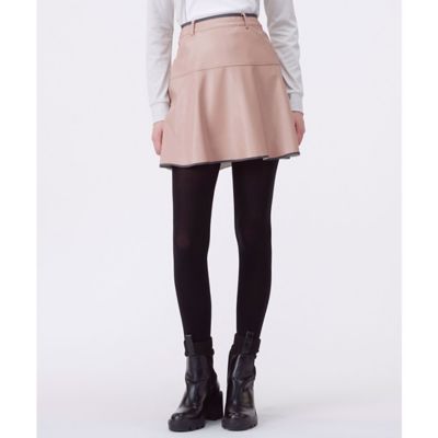 ランバン スポール LANVIN SPORT フェイクレザーフレア