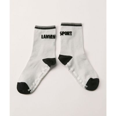 ＜LANVIN SPORT＞ランバン　スポール　ＬＡＮＶＩＮ　ＳＰＯＲＴ　ミドル丈ラメソックス【返品不可商品】（ＶＧ５ＦＳＯ２１Ｌ）