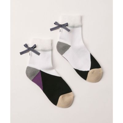 LANVIN Sportランバンスポール グレー リボン付きマフラー LANVIN