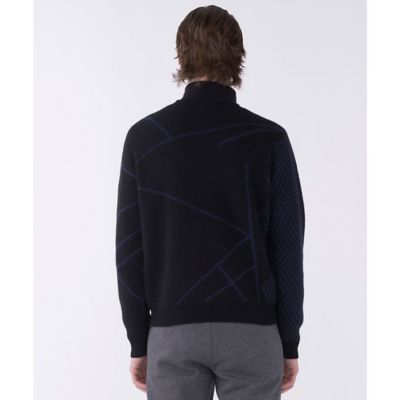 LANVIN SPORT ブラック長袖セーター ランバン スポール LANVIN SPORT クルーネックカシミヤ