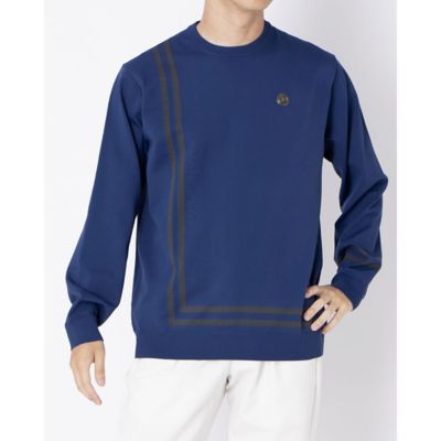 ランバンスポール　LANVIN SPORT ニット　青　黒　リバーシブルメンズ ランバンスポール LANVIN SPORT ニット 青 黒 リバーシブルメンズ
