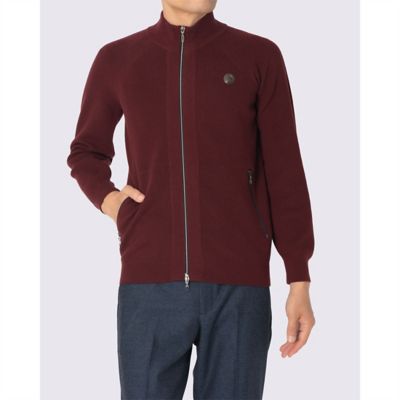 ランバン 100%カシミヤ ニットブルゾン ジップアップダブルニットブルゾン（VG5FST61M） | LANVIN
