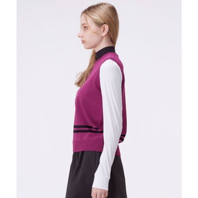 ランバン スポール LANVIN SPORT クルーネックニットベスト