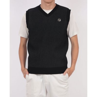 ランバン スポール LANVIN SPORT シャンブレーニットベスト