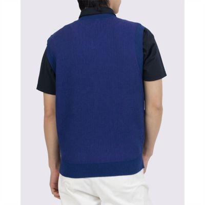 ランバン スポール LANVIN SPORT シャンブレーニットベスト