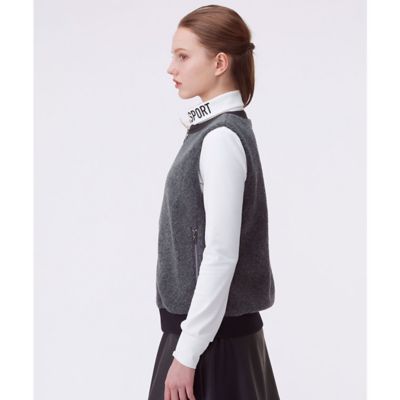 ランバン スポール LANVIN SPORT フェイクファーアウター