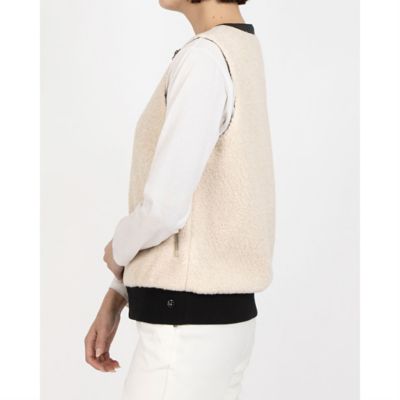 ランバン スポール LANVIN SPORT フェイクファーアウター