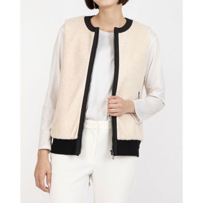 ランバン スポール LANVIN SPORT フェイクファーアウター