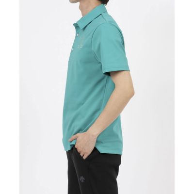 新品未開封タグ付LANVIN SPORT長袖ポロシャツ ミントグリーン glimmer（グリマー） ポロシャツ 長袖 メンズ 無地 ドライ長袖