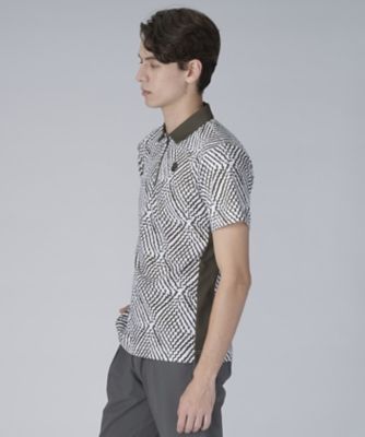 総柄プリント半袖シャツ【Sunscreen NIR／ストレッチ