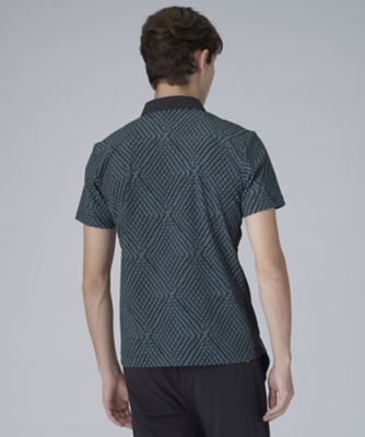 美品 23SS SUNSEA サンシー 半袖 テニス ポロ シャツ 318P▲ DESCENTE GOLF デサント メンズ 半袖機能ポロシャツ SUNSCREEN 鬼