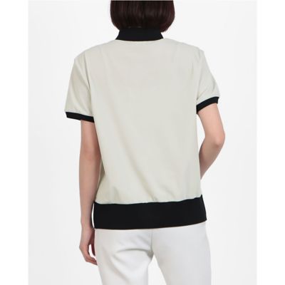 ゴルフ LANVIN ランバン レディース トップス 半袖 シャツ（Sサイズ） フロントフルオープン半袖シャツ【Sunscreen NIR