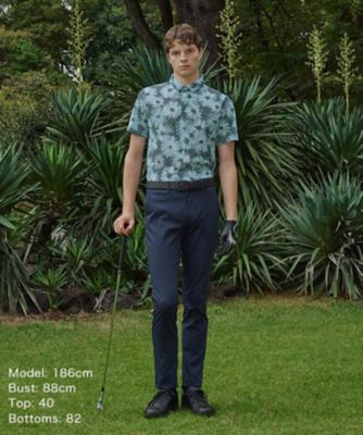 フラワープリント半袖シャツ【吸汗速乾／通気】（VG5SHS63M