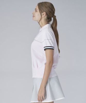 ロゴデザイン半袖ポロシャツ【Sunscreen NIR／吸汗速乾