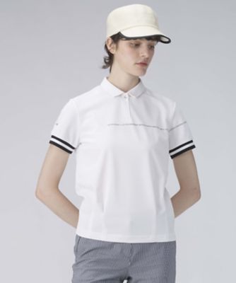 ロゴデザイン半袖ポロシャツ【Sunscreen NIR／吸汗速乾