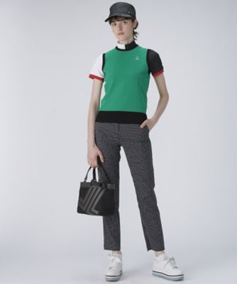 ドット柄プリント9分丈パンツ【Sunscreen NIR