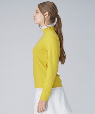 起毛ベア天竺ハイネック長袖シャツ【保温／ストレッチ