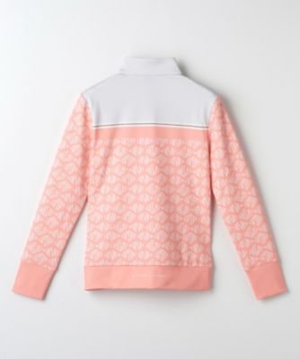 ロゴプリントハーフジップ長袖シャツ【吸汗速乾蓄熱保温