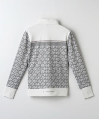 ロゴプリントハーフジップ長袖シャツ【吸汗速乾蓄熱保温