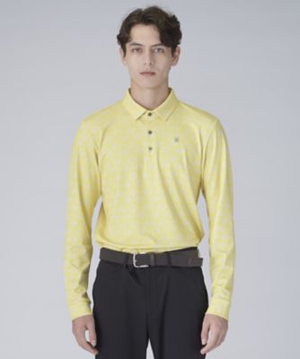 ロゴモチーフ総柄長袖シャツ【蓄熱保温／吸汗速乾／UV