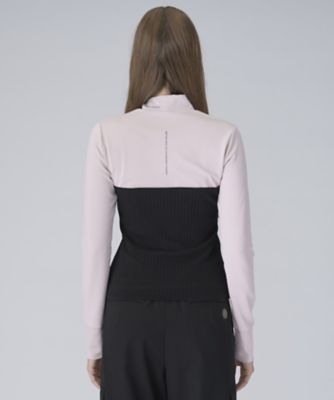 ビスチェレイヤード調モックネック長袖シャツ（VG5SLS22L