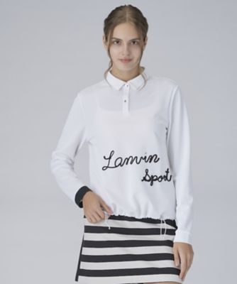 ＜LANVIN SPORT＞ロゴ刺繍デザイン長袖シャツ【Ｓｕｎｓｃｒｅｅｎ　ＮＩＲ】（ＶＧ５ＳＬＳ６１Ｌ）