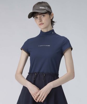 定価47300円【新品】レディース38ランバンスポールモックネックワンピース モックネック半袖ワンピース【UV】（VG5SOP41L） | LANVIN