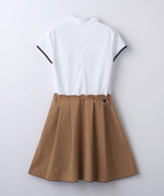 WEB限定】【トールSサイズ】モックネック半袖ワンピース【UV