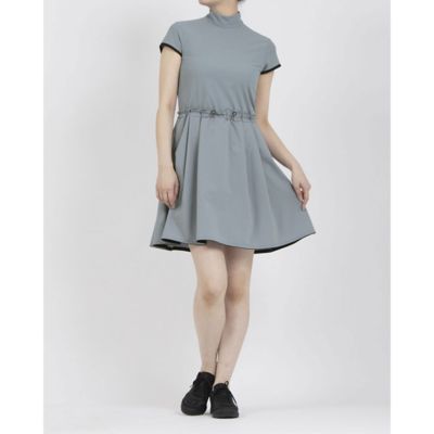 WEB限定】【トールSサイズ】モックネック半袖ワンピース【UV