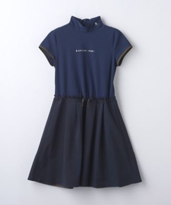 WEB限定】【トールSサイズ】モックネック半袖ワンピース【UV