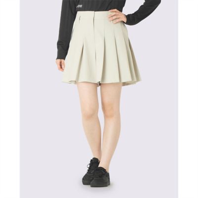 【LANVIN SPORT】新品　ゴルフキュロット　レディースＬＬ　イエロー タックデザインキュロット【Sunscreen NIR／吸汗速乾