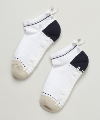 ＜LANVIN SPORT＞リボン付きアンクル丈ソックス【抗菌防臭】【返品不可商品】（ＶＧ５ＳＳＯ１１Ｌ）