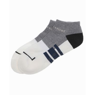 ＜LANVIN SPORT＞カラーブロックアンクル丈ソックス【返品不可商品】（ＶＧ５ＳＳＯ１２Ｍ）