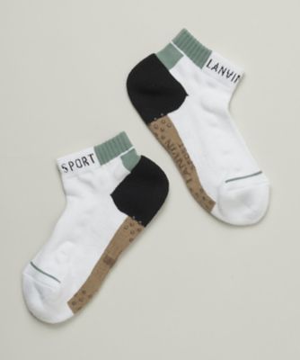＜LANVIN SPORT＞ランバン　スポール　ＬＡＮＶＩＮ　ＳＰＯＲＴ　アンクル丈ソックス【抗菌防臭／足底パイル／滑り止め】【返品不可商品】（ＶＧ５ＳＳＯ１３Ｍ）