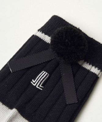 ボンボン付きレギュラー丈ソックス【抗菌防臭】【返品不可商品