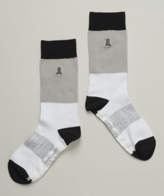 ＜LANVIN SPORT＞カラーブロックレギュラー丈ソックス【返品不可商品】（ＶＧ５ＳＳＯ２１Ｍ）